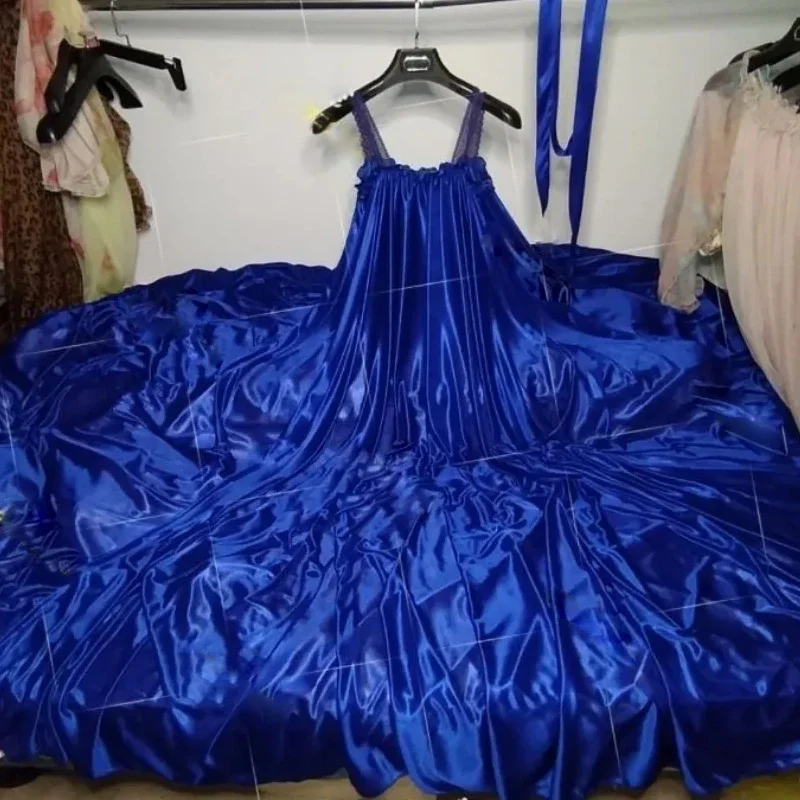 sexy-glossy-satin-silky-smooth-suspender-maxi-dress-men-women-sleeveless-loose-sleeping-robe-plus-size-long-dress