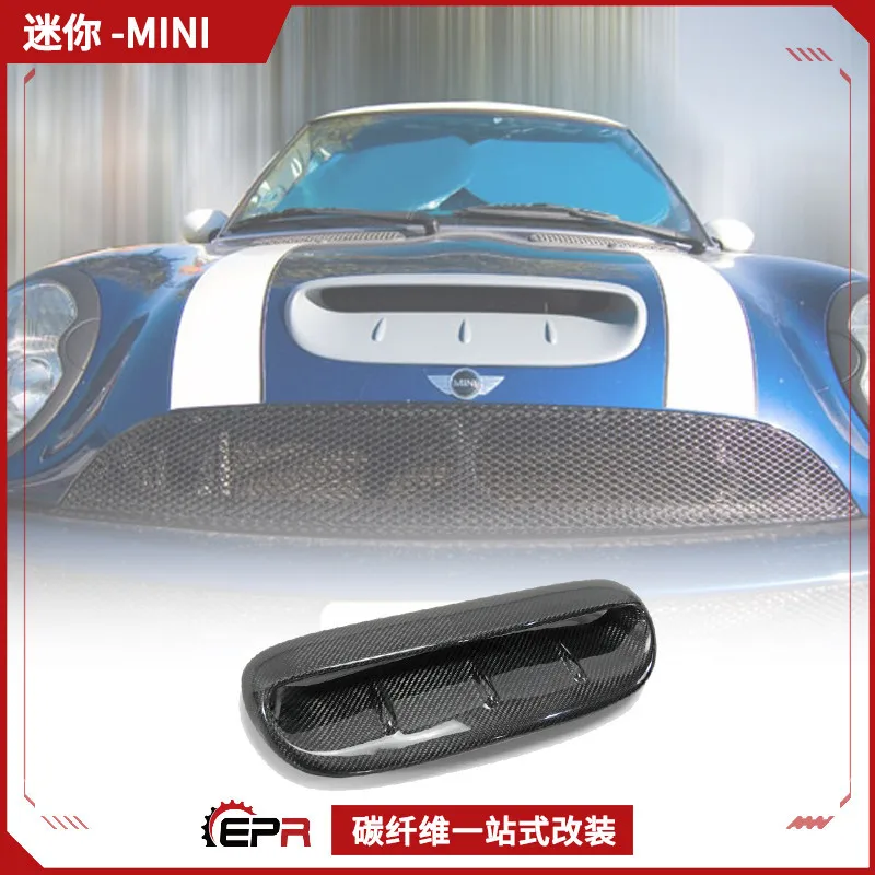 مناسبة ل Mini Mini Coope S R53 غطاء المحرك المعدل من ألياف الكربون مجرفة الهواء AG غطاء الرأس مدخل الهواء