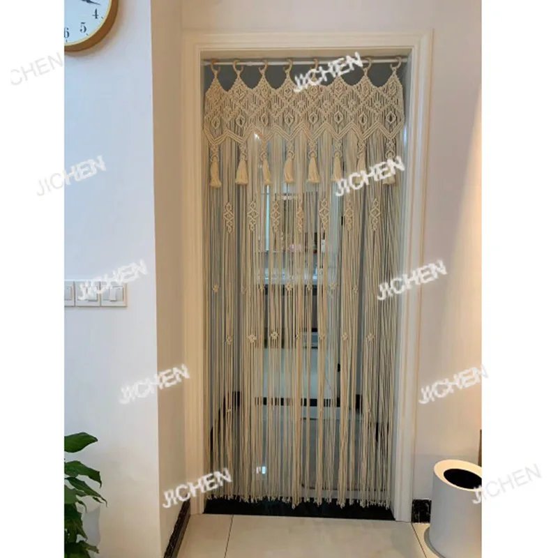 

Handmade cotton rope woven tapestry door curtains, fabric home decoration curtains, a variety of Nordic Bohemian style