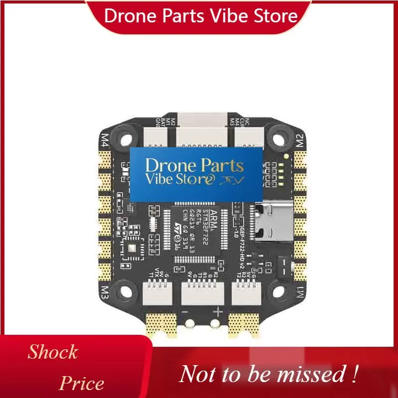 DParts1GEPRC TAKER F722 BLS 60A V2 STACK 4IN1 ESC BLS 60A Flight Data Record Plug Play Racing FPV Drone 16MB Black Box Data Anal