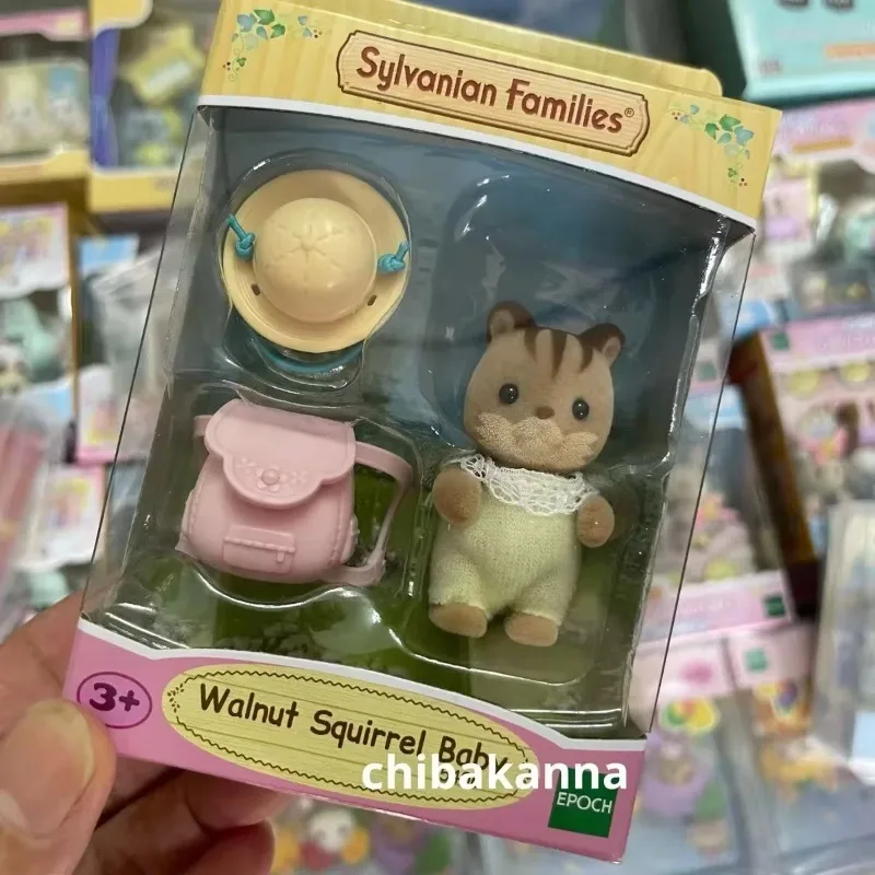 Originele Sylvanische Families Sleutelhanger Kleding Sorpresa Meubels Chihuahua Figuren Houes Accesorios Familie Speelgoed Baby Eekhoorn Hoed