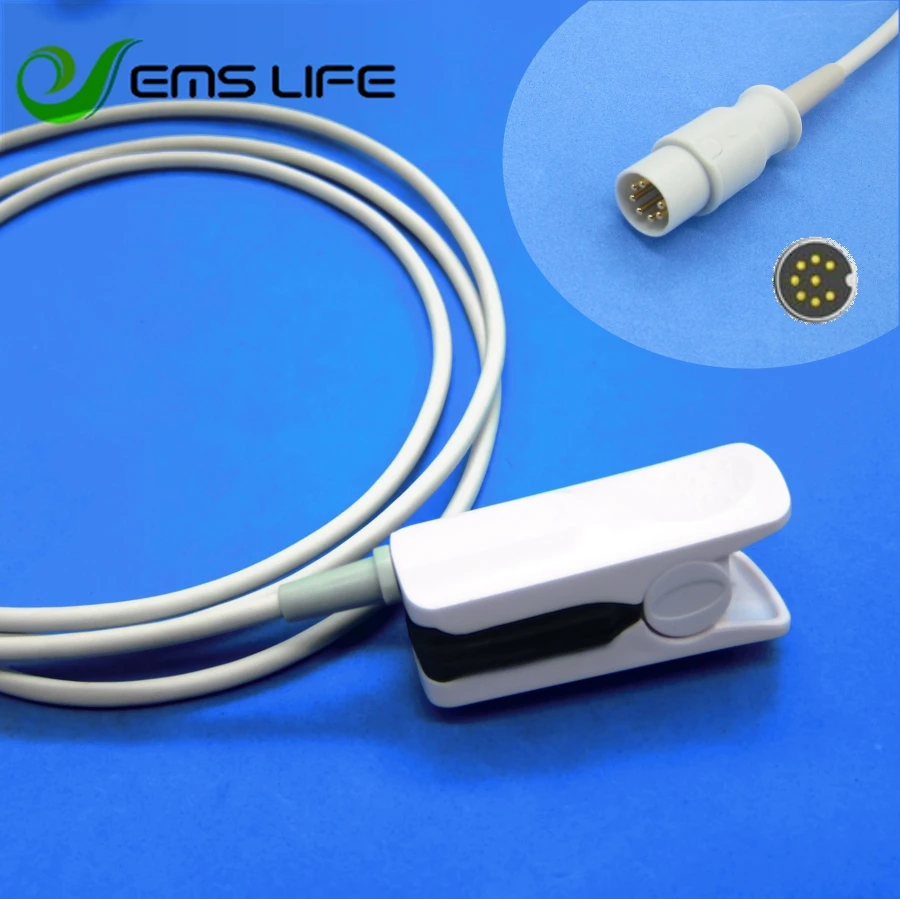 Reusable adult finger soft spo2 sensor For datascope passpart patient monitor