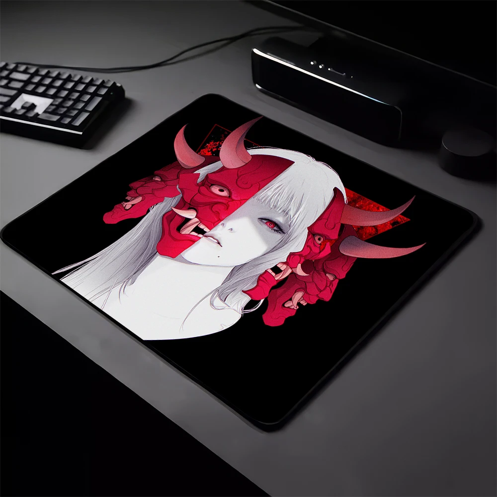 Mask Girl E-Sports Mouse Pad Professional Mousepad Gamer Speed Gaming Mouse Mat Computer Desk Mat Ultrafine Surface Table Mat