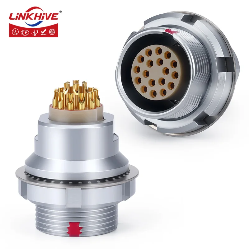 Compatible with Lemo EEG Female Socket 00B 0B 1B 2B 3B 2 3 4 5 6 7 8 9 10 12 14 16 18 19 20 22 24 26 30 32 Push Pull Connector