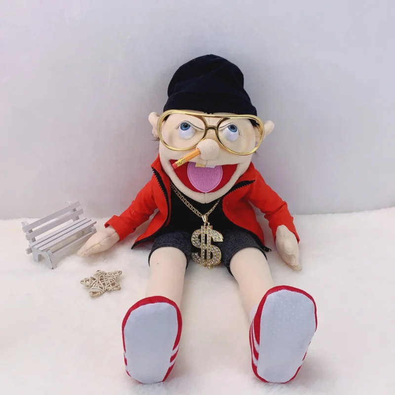 60cm Jeffy Marionette Puppe Jeffy Handpuppe sml Jeffy Marionette Familie echte Jeffy Zombie Boy Handpuppe Plüsch tier Plüsch Feebee Marionette