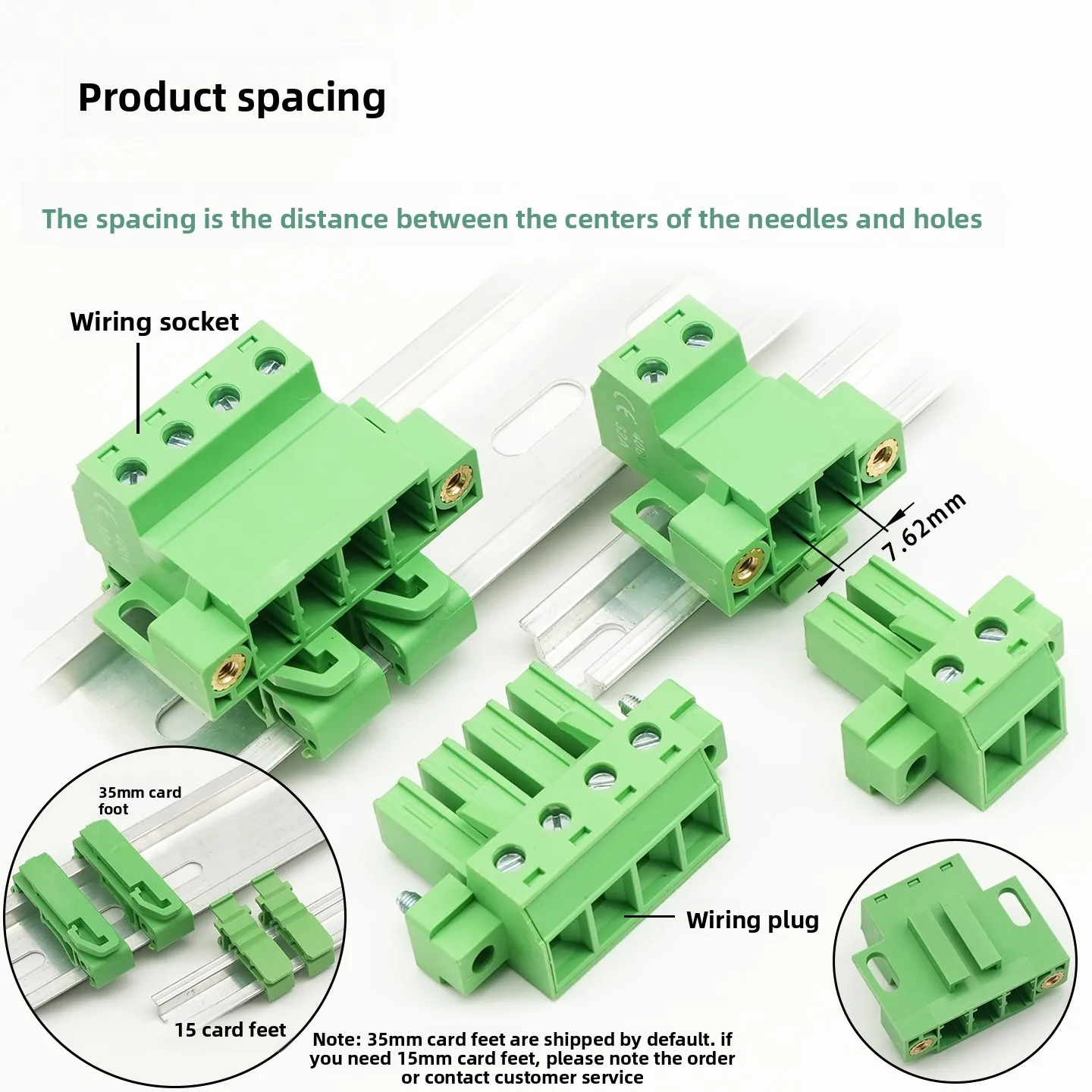 Track plug-in 2EDGSKPM-7.62 high current flange terminal solder-free LC16HMG + LC1HM