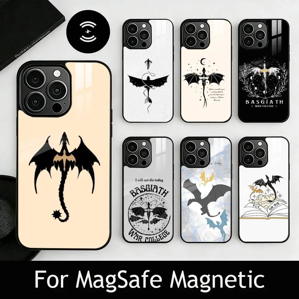 

N-Novel F-Fourth W-Wing Phone Case For iPhone17,16,15,14,13,12,11 Plus,Pro Magnetic For Magsafe Wireless Charging