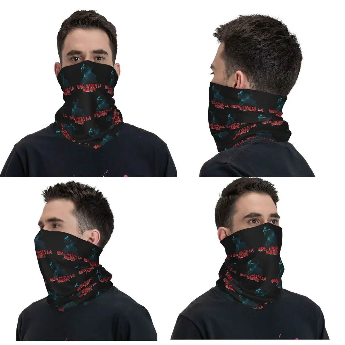 Real Hasta La Muerte Bandana Neck Cover Printed Face Scarf Warm Headband Cycling Unisex Adult Washable