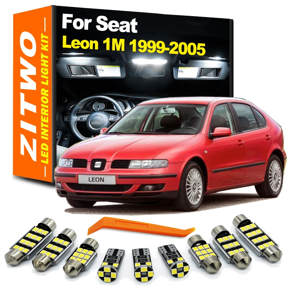 

ZITWO 16Pcs Canbus No Error LED Interior Light Door Courtesy Bulb Kit For Seat Leon 1M 1 MK1 1999 2000 2001 2002 2003 2004 2005