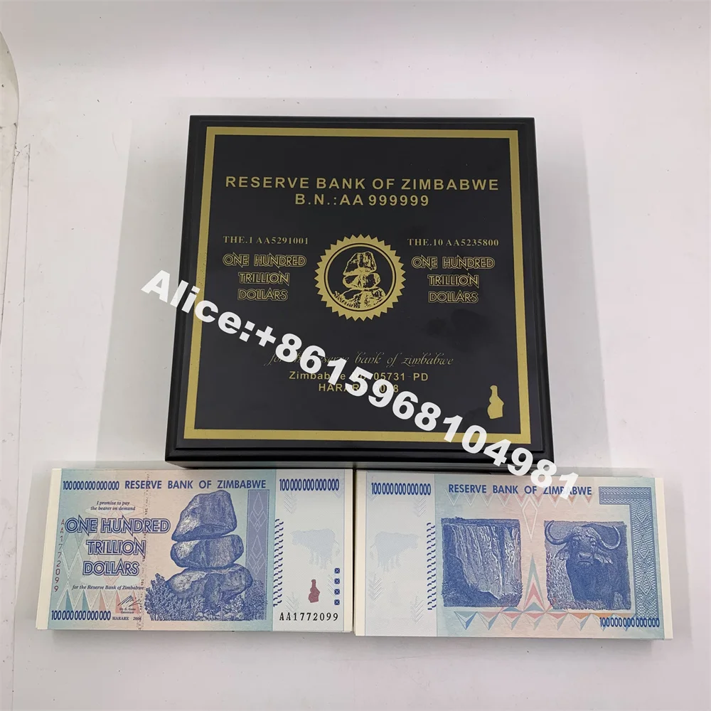 Zimbabwe One Hundred Trillion Dollars Banknote 100 trillion 2008 In Box For Collectibles