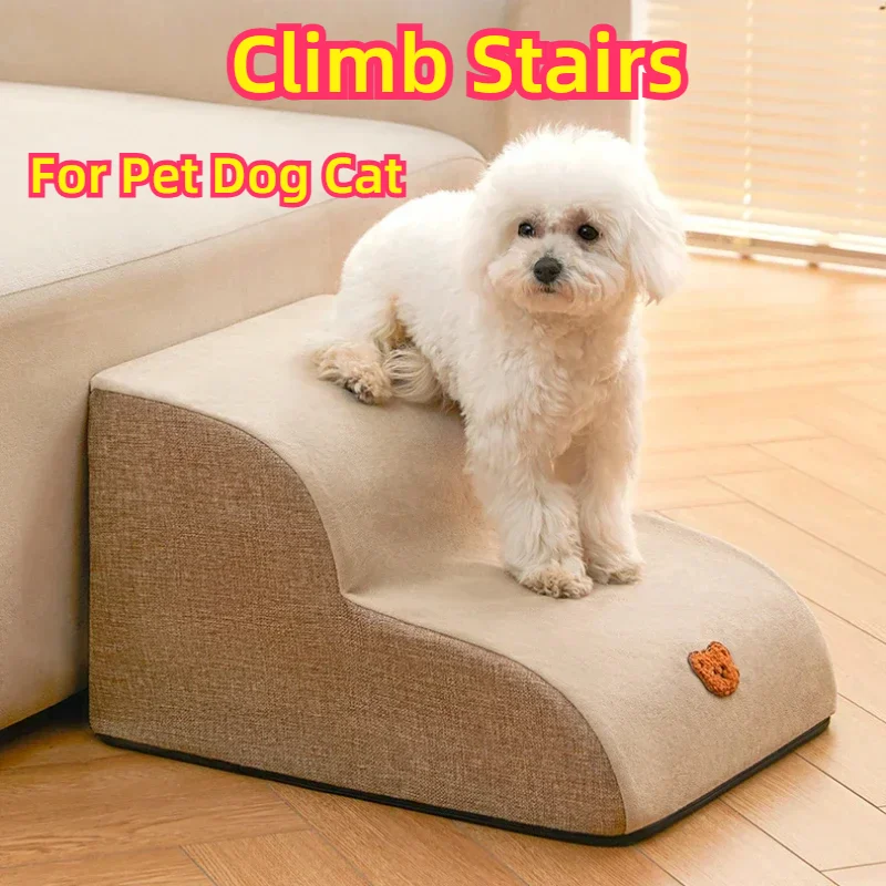 

Pet Cat Dog 2 Steps Climb Stairs for Dog Sofa Stairs for Small Dog Cat Ramp Ladder Anti-slip Puppy Stairs Ramps Pet Accessories