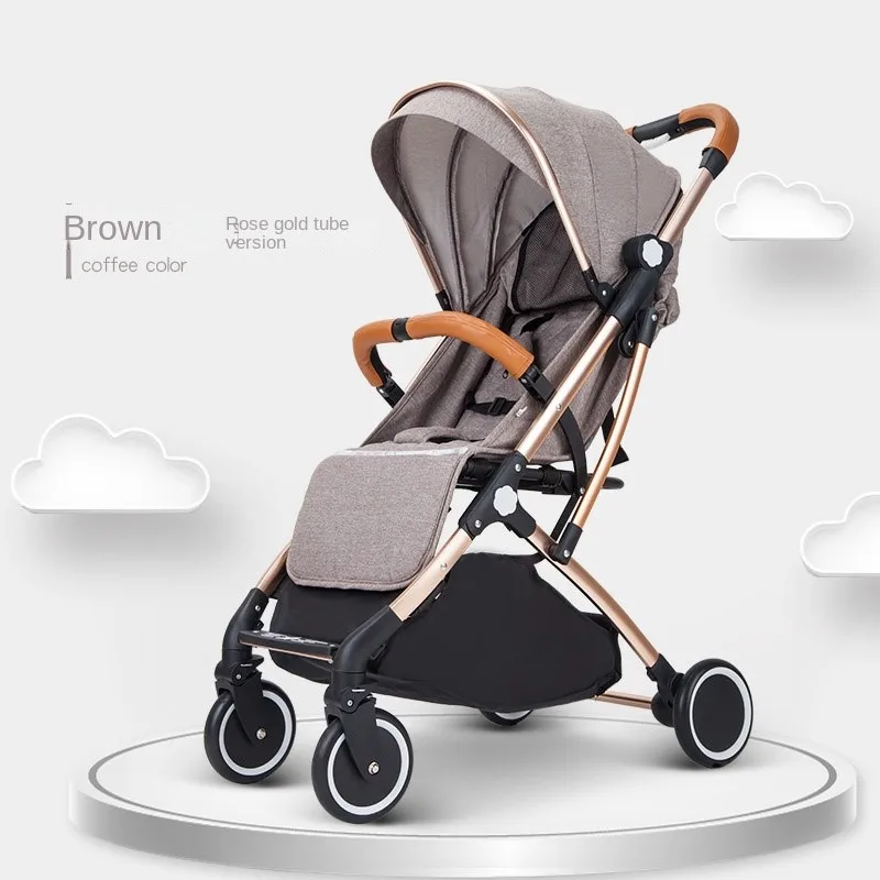 LazyChild-Poussette Pliante Ultra Légère à Quatre Roues pour Bébé, Accessoire Absorbant les Chocs, Nouveauté