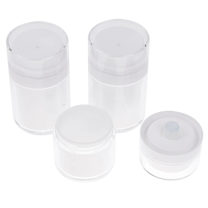 15g-100g Airless Lege Pomp Pot Hervulbare Crèmes Gels Lotions Dispenser Reizen Lekvrij Cosmetische Container Vacuüm fles