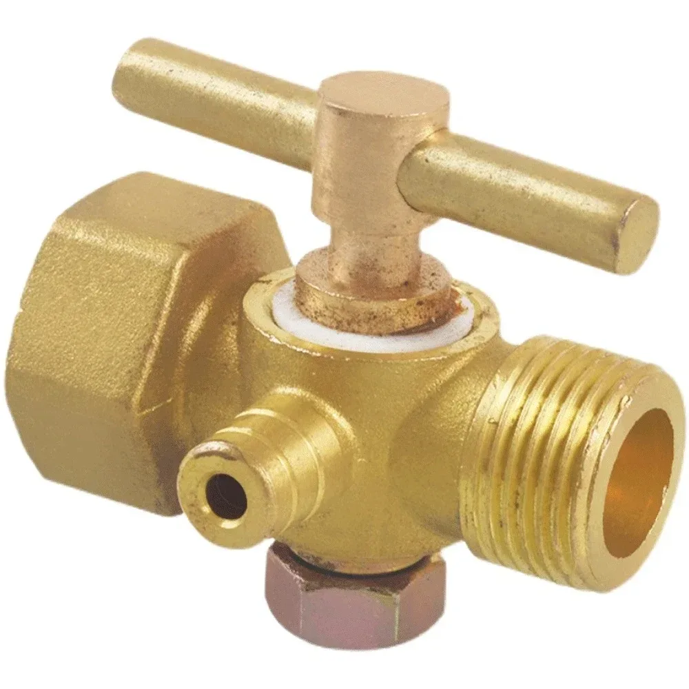 M14 M20 Metric Female To Mae x 10mm Hose Barb Brass Tee 3 Ways Petcock Tap Valve With Hanlde For Cooker Drainer