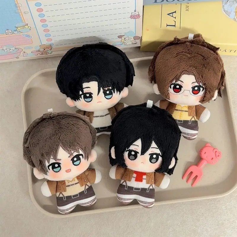 Action Surrounding Figures Cos Anime Attack On Titan Eren Levi Mikasa Hange Cartoon Plush Pendants Cgildren's Adult's Gift Toys