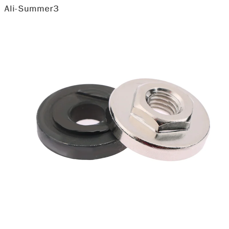 2 unids/set tuerca hexagonal amoladora angular tuerca con reborde exterior interior para amoladora angular modificación accesorios de máquina pulidora