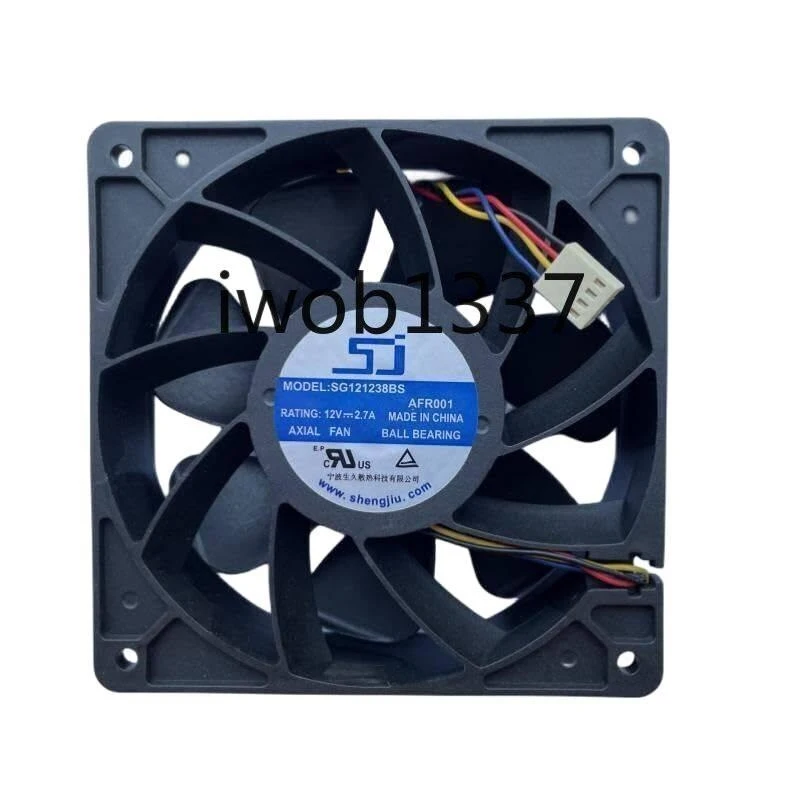 6PCS New SJ SG121238BS DC 12V 2.7A S7 S9 T9 L3 Server Square Fan Violence Fan