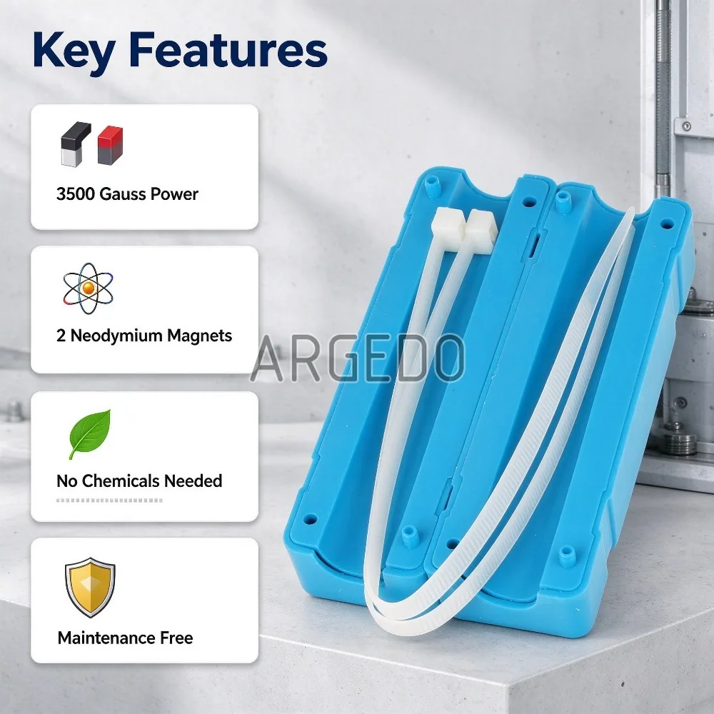 Household 3500 Gauss WP-1 Magnetic Water Conditioner Softener for Home Kitchen