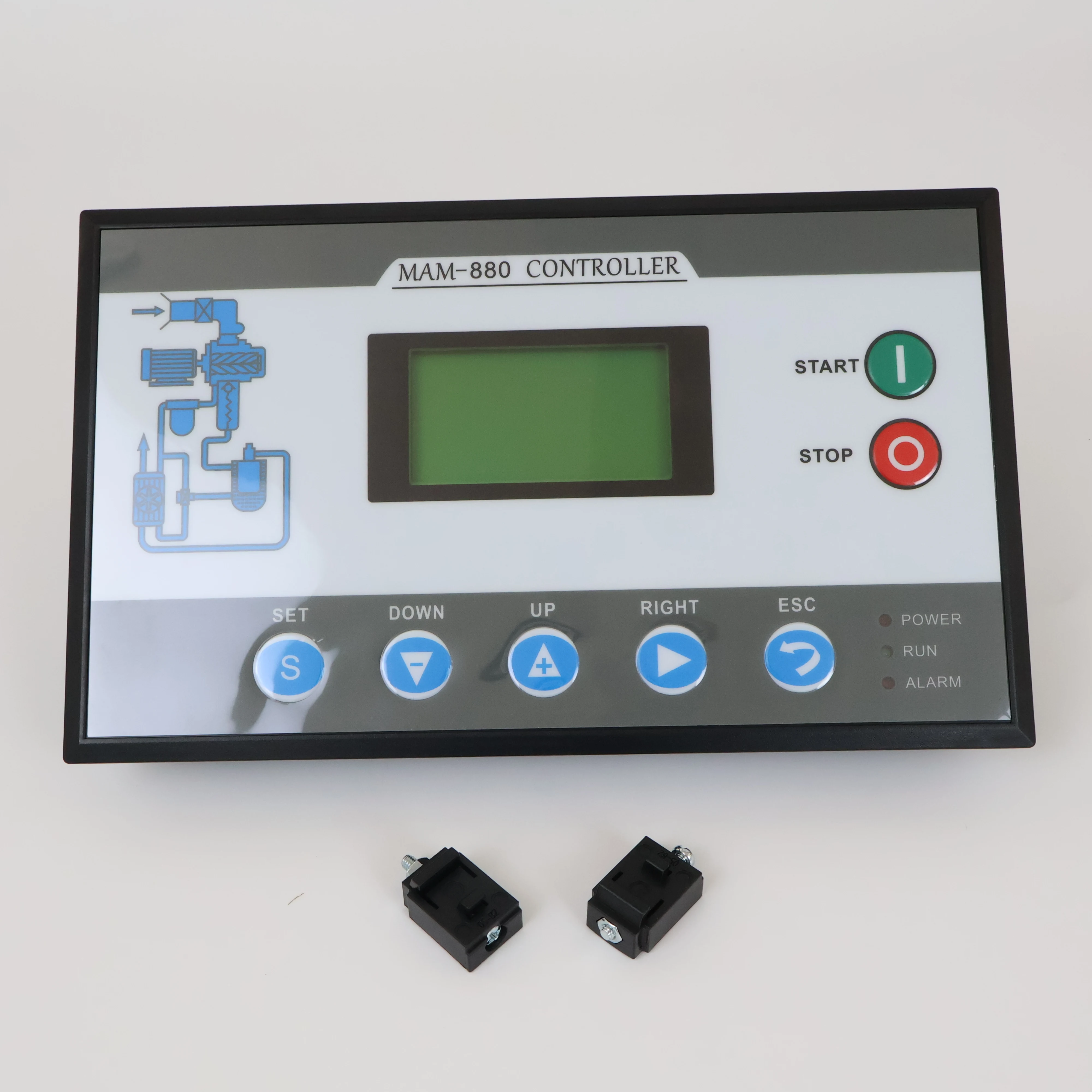 MAM880 Air Compressor Controller MAM-880 Compressor Control Panel Industrial Compressor Parts Included Program Plug and Play