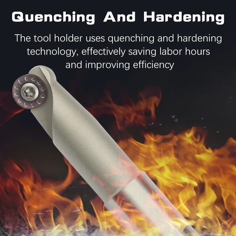 قاطعة طحن الأنف المستديرة EMRW 4R، C12/C20، حامل فائق المقاوم للصدمات لـ RPMT08T2 مملة وطحن #4