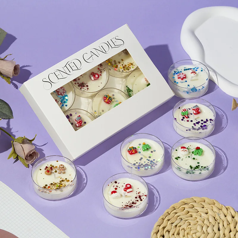 Constellation Crystal Scented Candle Set, High-end Souvenir, Dried Flower Sequins, Soy Wax, Tea Wax, Jar, Wax Ornament
