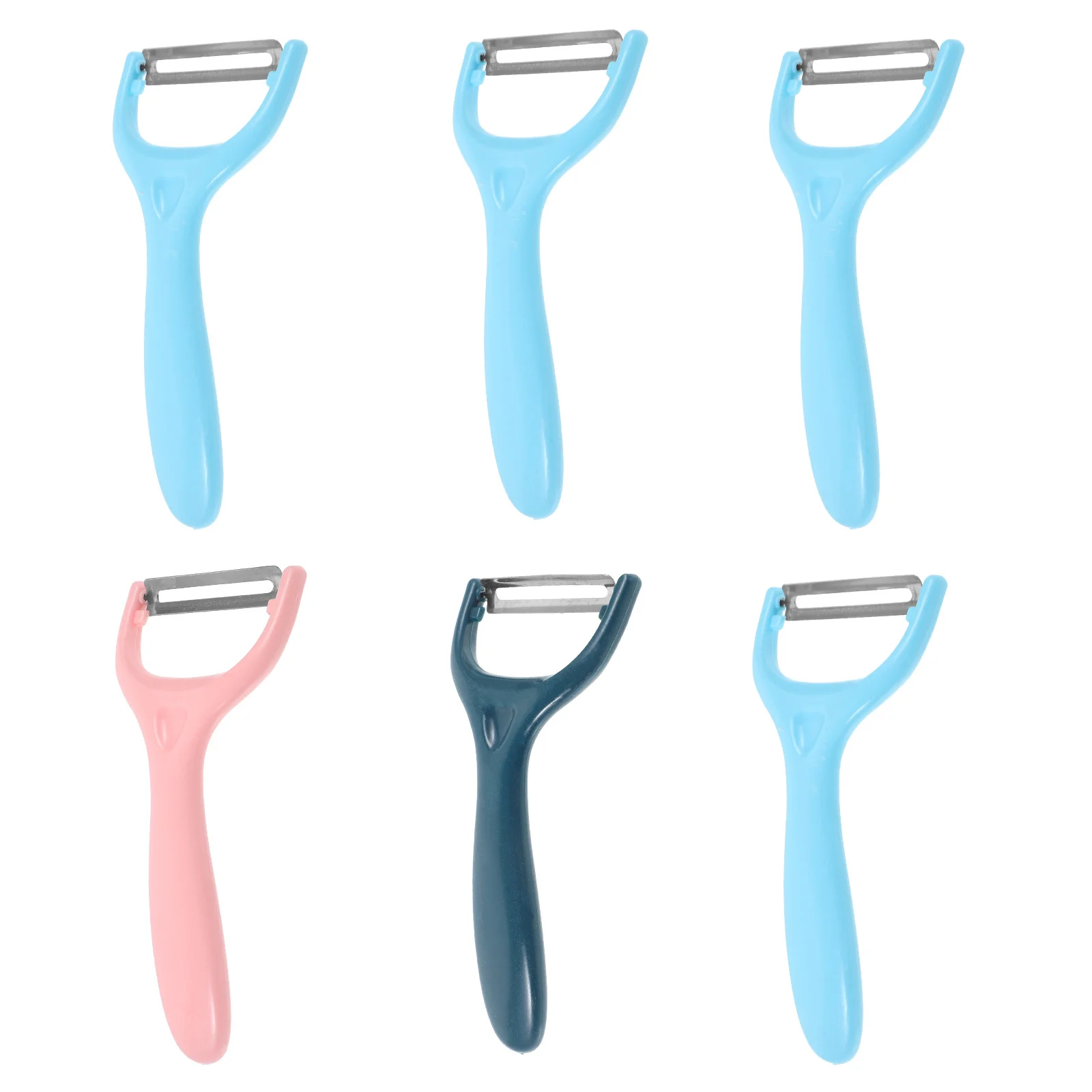 6 قطعة مقشرة سيراميك متعددة الوظائف أداة المطبخ خالية من الصدأ للفواكه والخضروات أداة التقشير شفرة طويلة الأمد #3