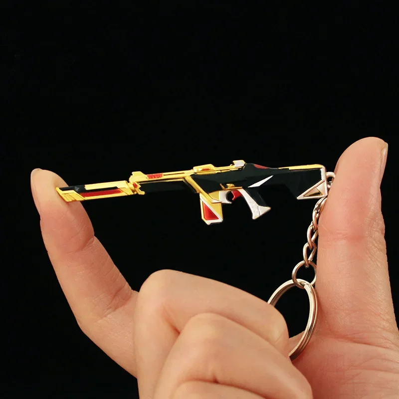 8 سنتيمتر Valorant المشاجرة ريفر نموذج قلادة المفاتيح للرجال أبطال 2022 فانتوم المعادن المينا حلقة رئيسية المشجعين حقيبة سيارة مجوهرات هدية #1