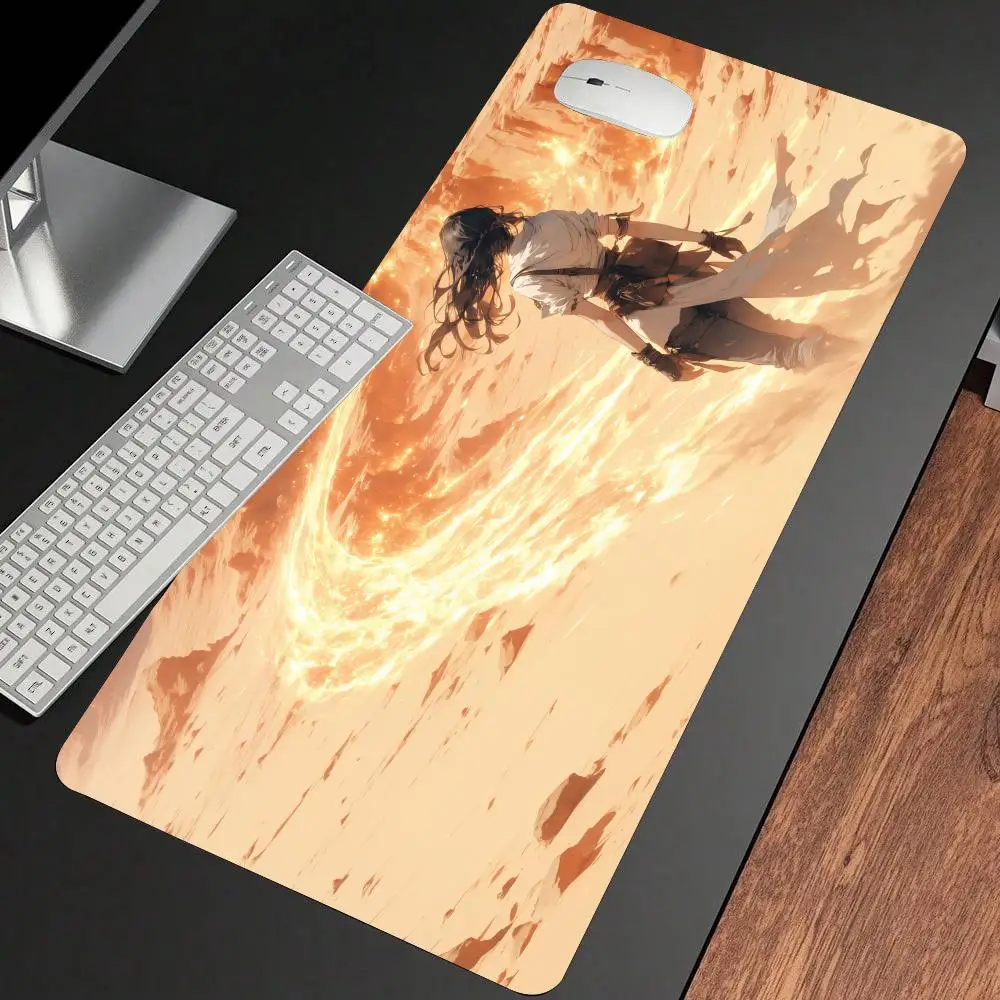 لوحة ماوس أنيمي للفتيات من عالم آخر، لوحة ماوس مطاطية مضادة للانزلاق، ملحقات ألعاب الكمبيوتر، حصيرة ألعاب، لوحة مفاتيح، لوحة ماوس مكتبية