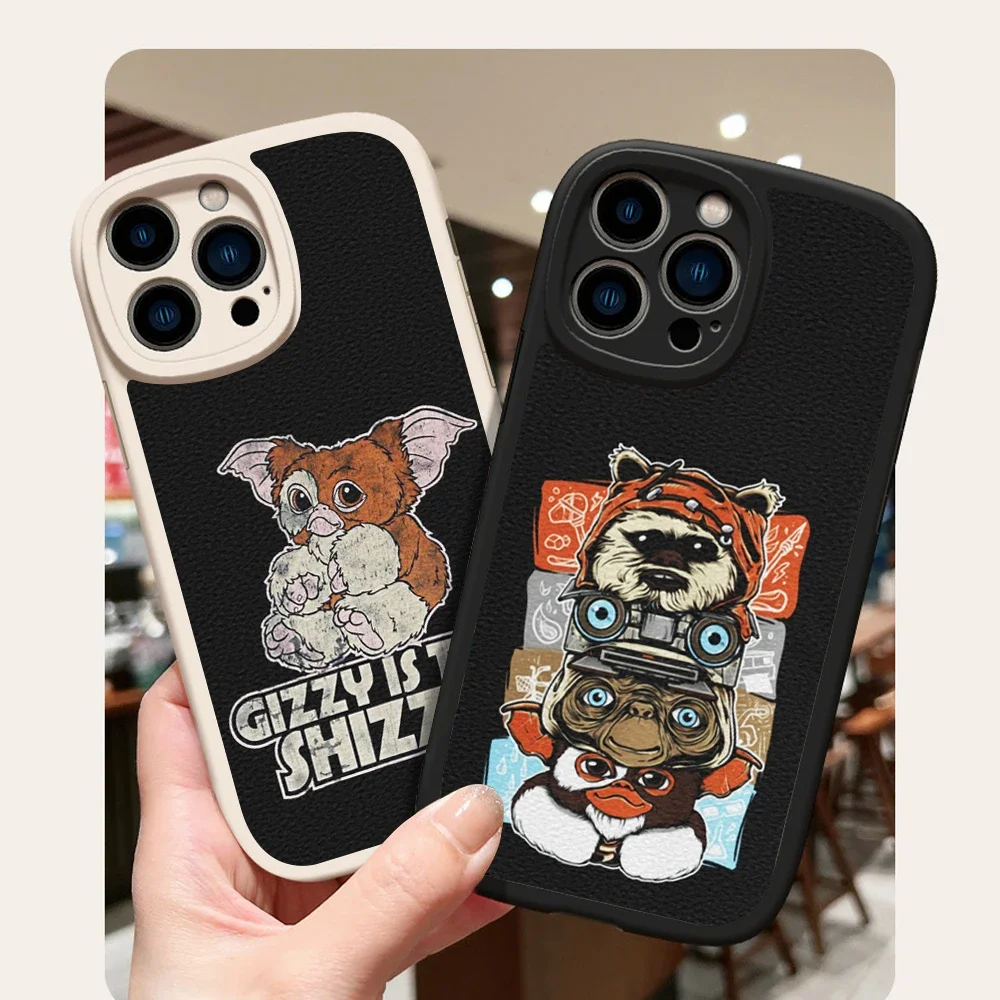 Gremlins Gizmo Monster Phone Case for Iphone 15 13 12 11 14 Pro MAX MiNi 15plus XS XR 80s Horror Christmas Movie Lambskin Covers