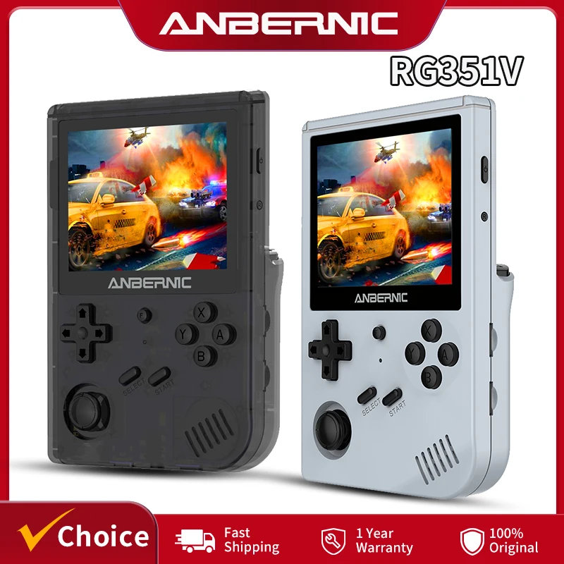 Anbernic RG351V Retro Handheld Game Console 3.5" IPS 640*480 Screen RK3326 Open Source Emulator Portable Gaming Player Gifts