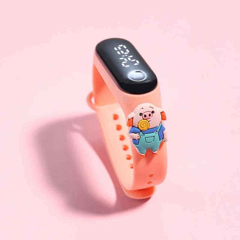 50Pcs/Lot Children's Watch Cartoon Fashion Watches Electronic Digital LED Display Watches Waterproof Holiday Gift Kids Watches