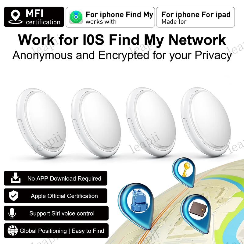 2026 New Airtag Bluetooth GPs Trackers IPX 5 Waterproof Sport Tracking Find My Elderly Kids Pets Available Mini Finders for IOS