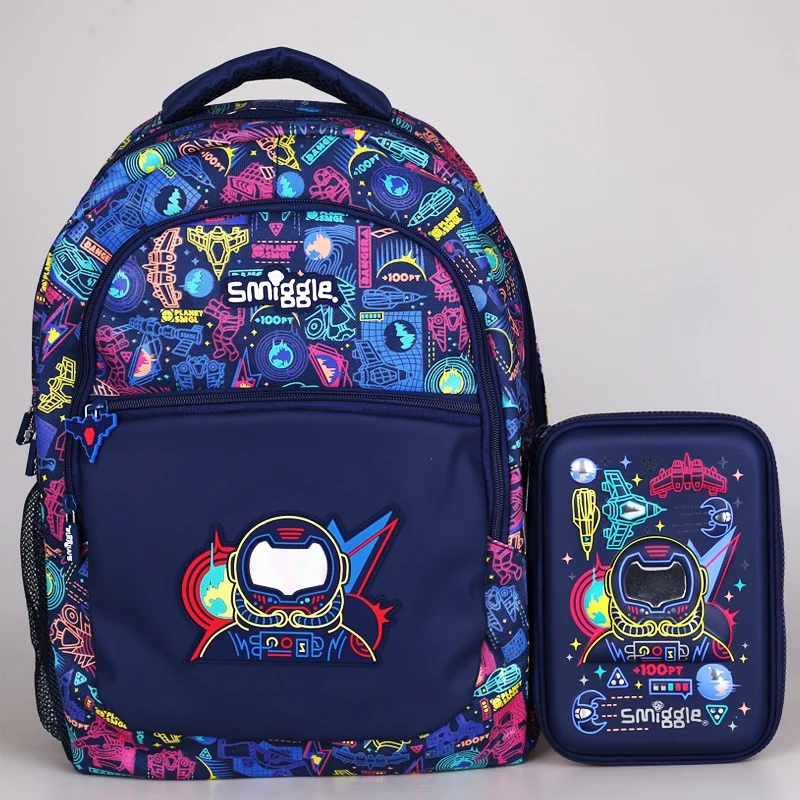 

Подлинная австралийская школьная сумка Smiggle, детские канцелярские принадлежности, студенческий чехол для ручки, рюкзак, студенческий подарок, крутые прочные сумки, подарок