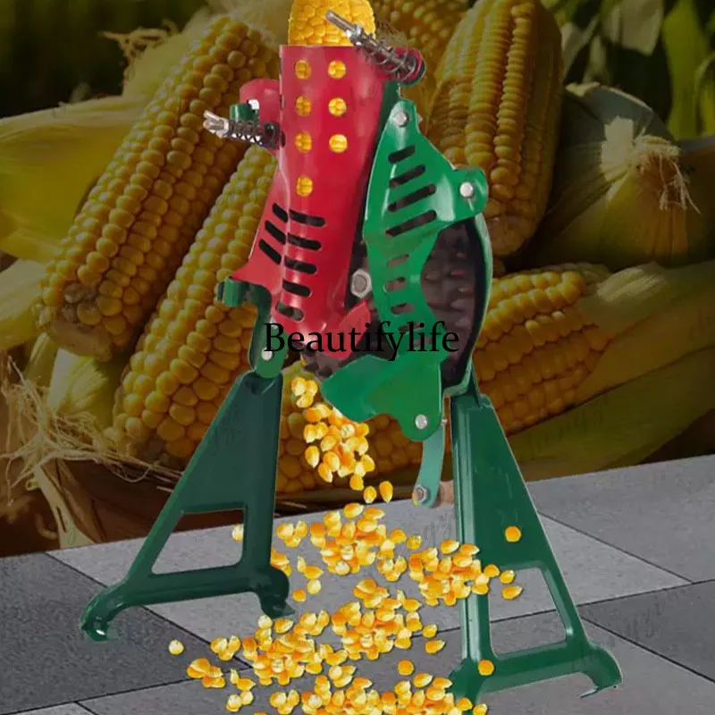 Corn Manual Sheller Cast Iron Farm Hand Corn Sheller Steel Semi-auto Hand Crank Mini Hand Corn/maize Thresher Machine