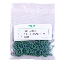 ( 12.42*1.78mm ) #12 R12 NBR Rubber O-Ring Seal Kit,High Temperature Resistance for Car Air Conditioning valve 5/16 3/8 1/2 5/8