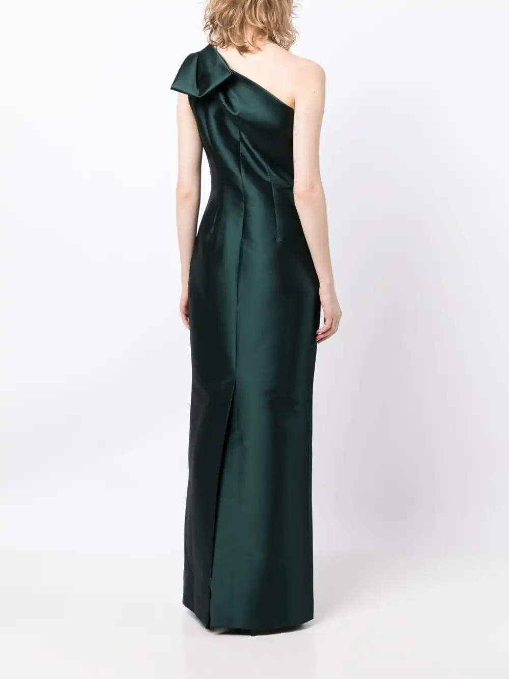 One Shoulder Elegant Satin Prom Dress for Women Mermaid Cocktail Dresses Long Bodycon Formal Evening Gowns with Back Slit