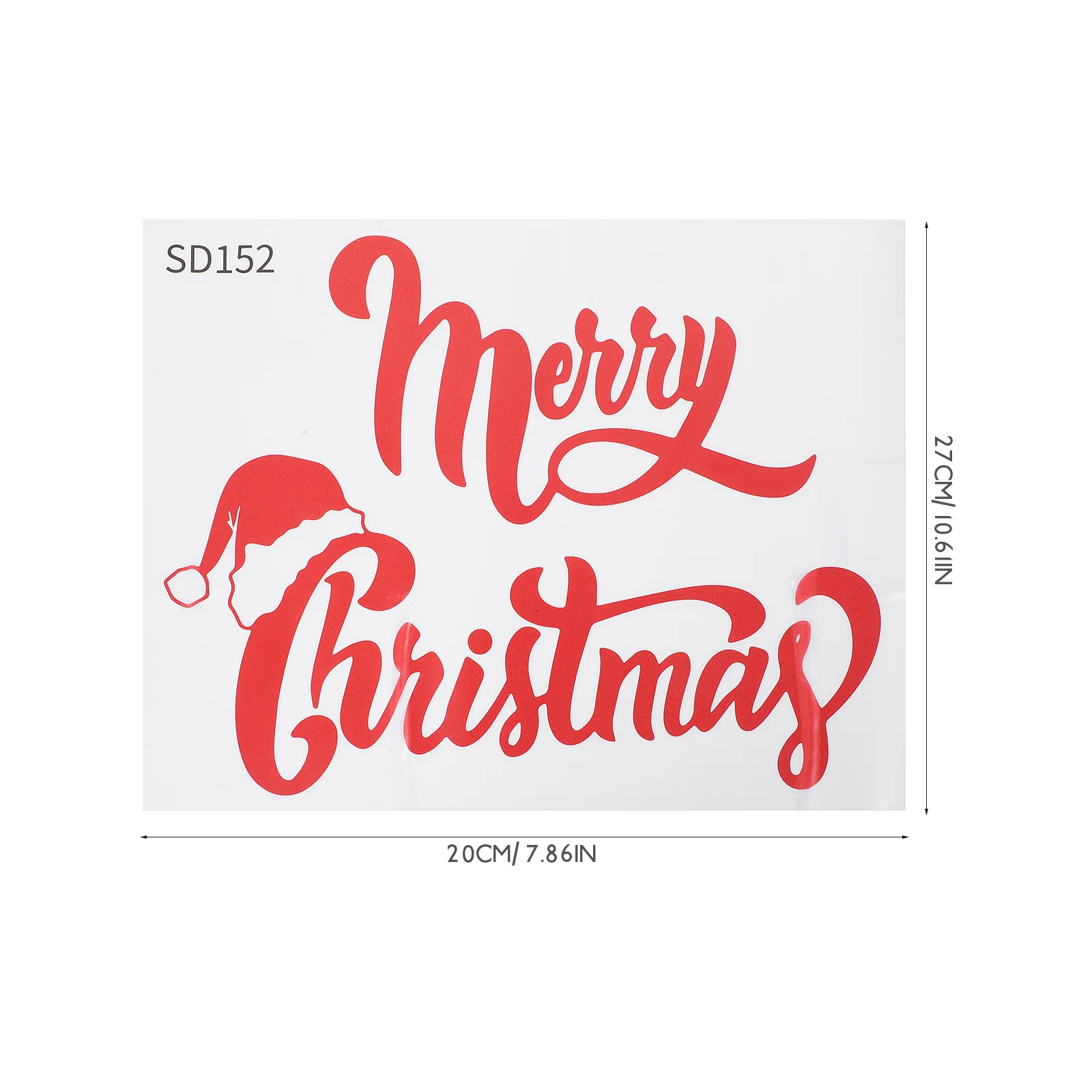 Reusable Wall Decals Environmentally Friendly Stickers Merry Christmas Window Removable PVC