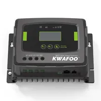 Offgrid 30A 40 Amp 12 24v 50a Transformer and MPPT Solar Power Panels 550w Energy Charge Controller With a Regulator 2 45a