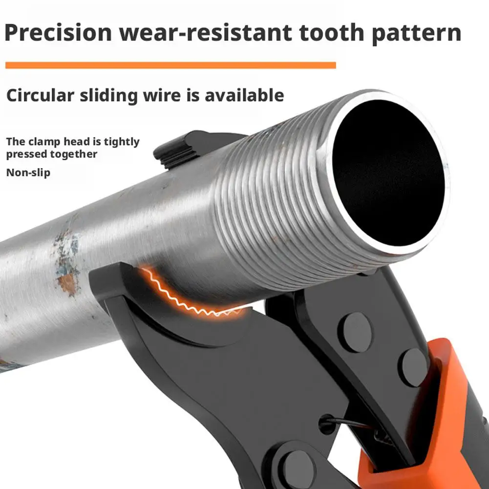 Portable 7/9/10 Inch Multi-functional Calipers Universal Strong Locking Pliers Pressure Pliers Round/Straight/Tip Mooth Pipe Wre