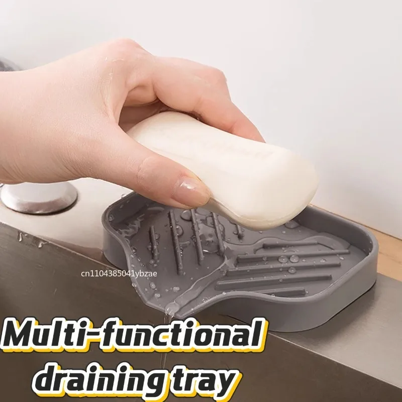 Silikon Wasserhahn Matte Küche Waschbecken Tablett Seife Spender Schwamm Ablauf Pad Waschbecken SplashDrying Matte Arbeitsplatte Ablage SoapTray