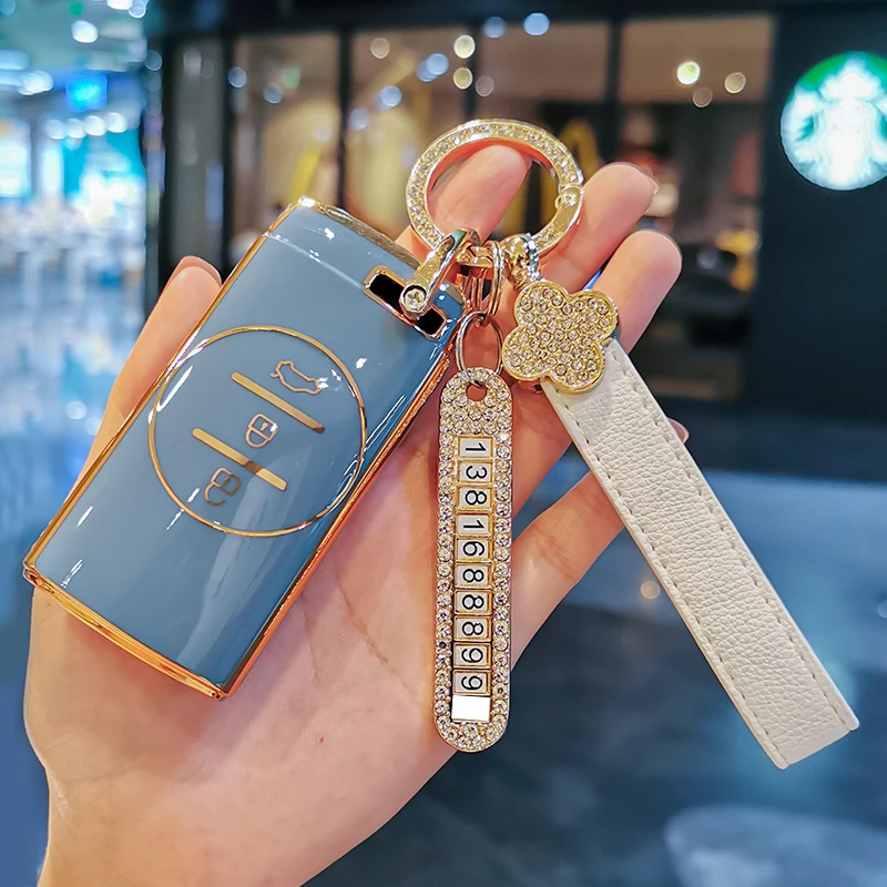 غطاء حماية لمفتاح السيارة عن بعد من مادة البولي يوريثان الجديدة ، غطاء حماية لشيري تيجو 4 5X 7 Pro 8 2 3X إكسيد Txl Tx Lx أريزو 5 برو Gx EQ7 2021 #6