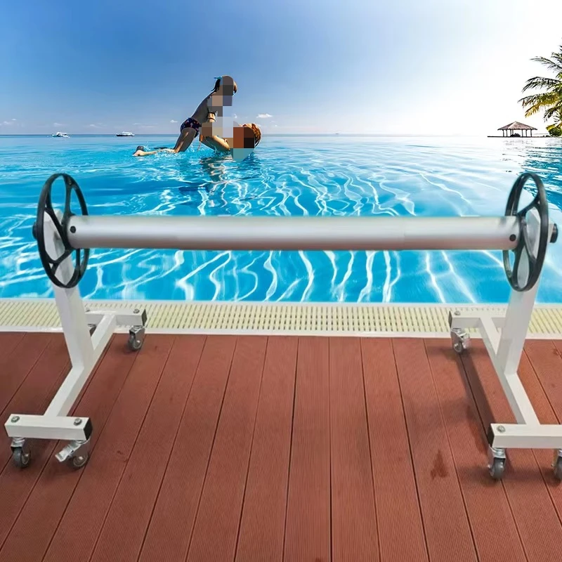 Durable Aluminum Portable Automatic Pool Cover Roller Reel