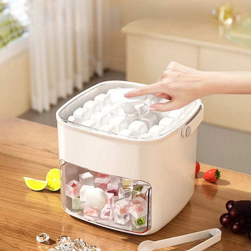 صنع الثلج وتخزينه في وحدة واحدة يشكل ما يصل إلى 48 قطعة من الجليد ، ويضفي عليه الثلج لتوزيع الثلج ، والتخلص منه ، ويمنع التلف #3