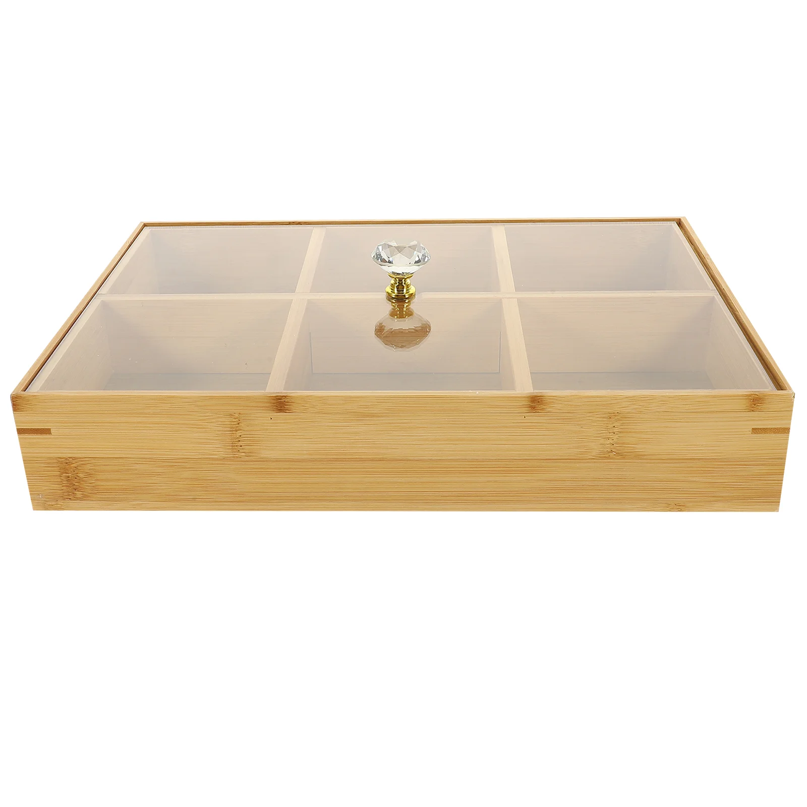 Storage Box Dessert Serving Tray Lovely Shape Bamboo Fruits Dish for Desktop Decorative Food