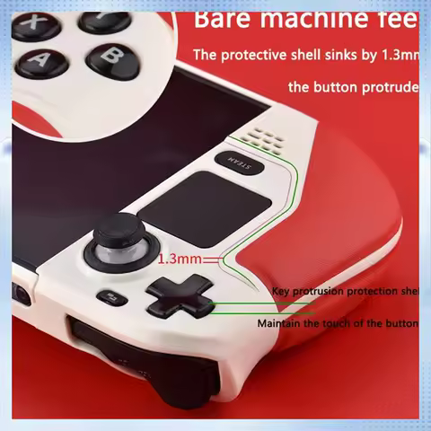 Protective Case For Steam Deck Cowhide Full Wrap Host Protective Grip Non-Slip Cover Hard Shell Bracket