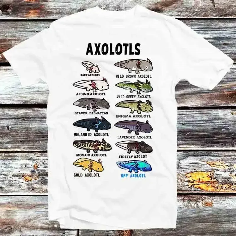 Axolotl Types Names List T Shirt B704