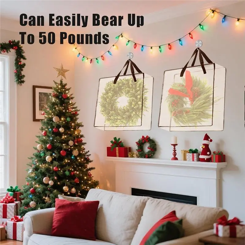 BHBD-Wreath Storage Bag For Christmas Wreath 26 Inches 90 L, 5-Pack Container For Home Storage