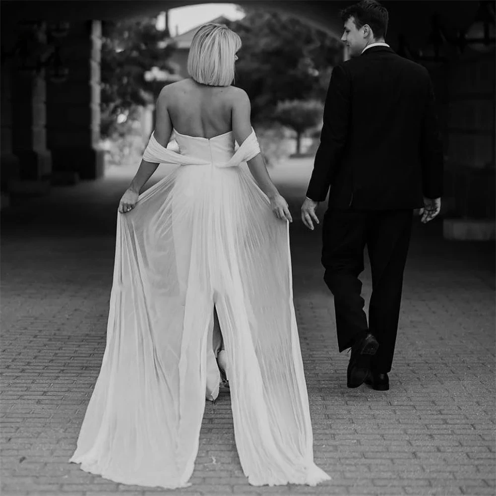 Wedding Dresses Off Shoulder Mermaid Trailing Bridal Gowns for Party Ball-Gown prom Cocktail Evening Gowns