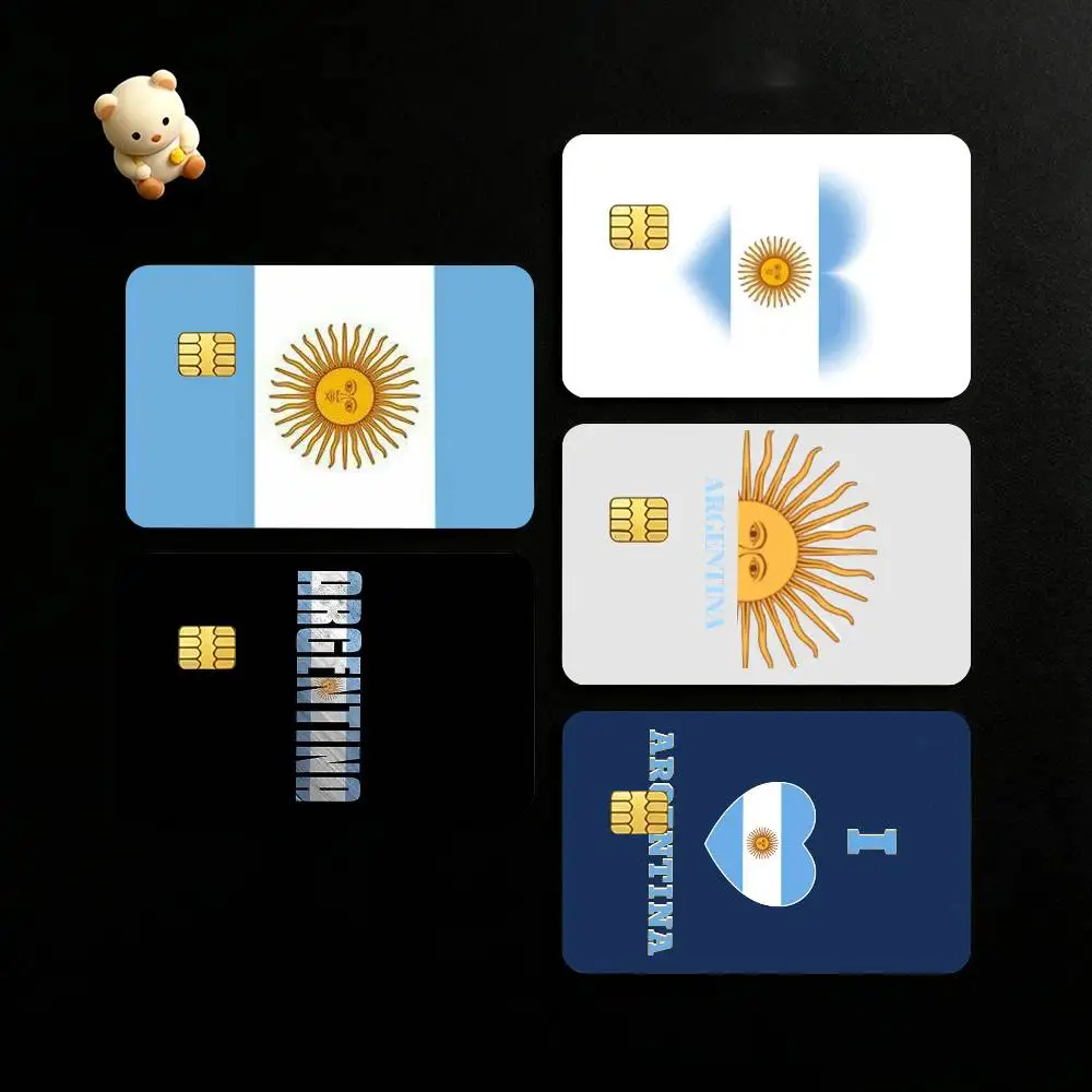 

The Argentina Eagles Flag Credit Card HD Stickers Game Card Decal Small Chip Waterproof Sticker Gift