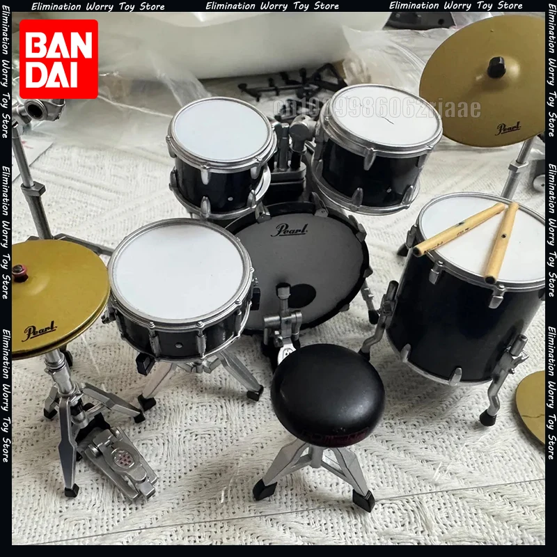 

In Stock Genuine 100% Bandai Bulk Cargo Pearl Drums Miniature Drum Set Band Jazz Drum Ornaments Collecting Toys Gift